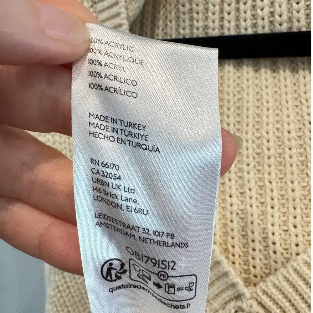 Pilcro Womens Sleeveless Knit Top Size XS Cream Beige Boho Beachy Hooded Classic - Picture 6 of 7